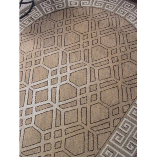 Ковер PRAGA ( ПРАГА ) 06027A - BEIGE / DARK VIZION ( Овал ) 