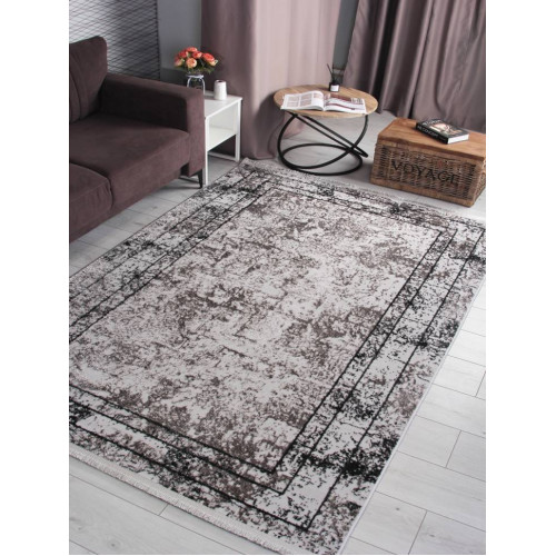 Ковер LORA ( ЛОРА ) 8070G - GREY / GREY  