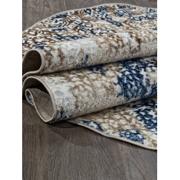 Ковер ANTEP ( АНТЕП ) O1699 - 630 CREAM / BLUE ( Овал ) 