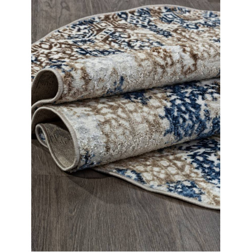 Ковер ANTEP ( АНТЕП ) O1699 - 630 CREAM / BLUE ( Овал ) 