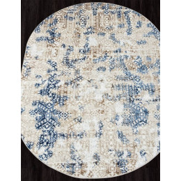 Ковер ANTEP ( АНТЕП ) O1699 - 630 CREAM / BLUE ( Овал ) 