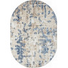 Ковер ANTEP ( АНТЕП ) O1699 - 630 CREAM / BLUE ( Овал ) 