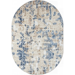Ковер ANTEP ( АНТЕП ) O1699 - 630 CREAM / BLUE ( Овал ) 