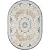 Ковер ANTEP ( АНТЕП ) O1701 - 630 CREAM / BLUE ( Овал )  