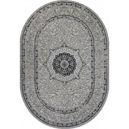 Ковер PALERMO ( ПАЛЕРМО ) F294 - DARK GRAY ( Овал )  