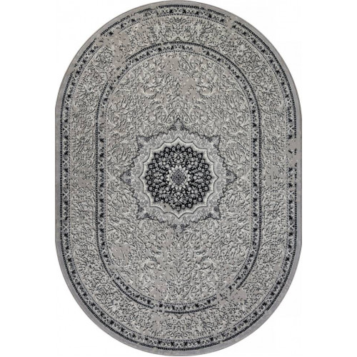 Ковер PALERMO ( ПАЛЕРМО ) F294 - DARK GRAY ( Овал )  