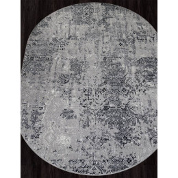 Ковер PALERMO ( ПАЛЕРМО ) F281 - DARK GRAY ( Овал ) 