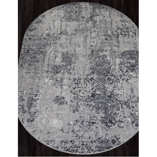 Ковер PALERMO ( ПАЛЕРМО ) F281 - DARK GRAY ( Овал ) 