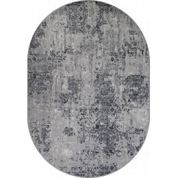 Ковер PALERMO ( ПАЛЕРМО ) F281 - DARK GRAY ( Овал ) 