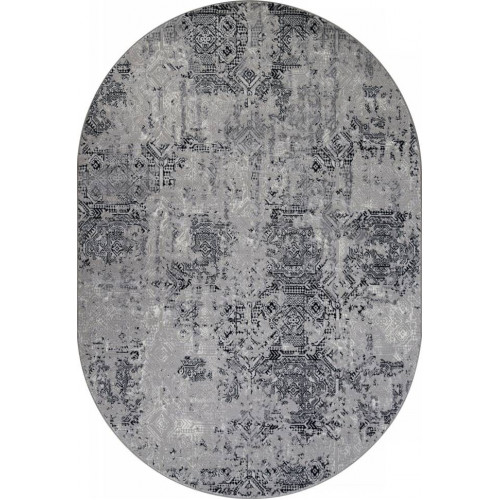 Ковер PALERMO ( ПАЛЕРМО ) F281 - DARK GRAY ( Овал ) 