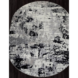 Ковер PALERMO ( ПАЛЕРМО ) F284 - DARK GRAY ( Овал )
