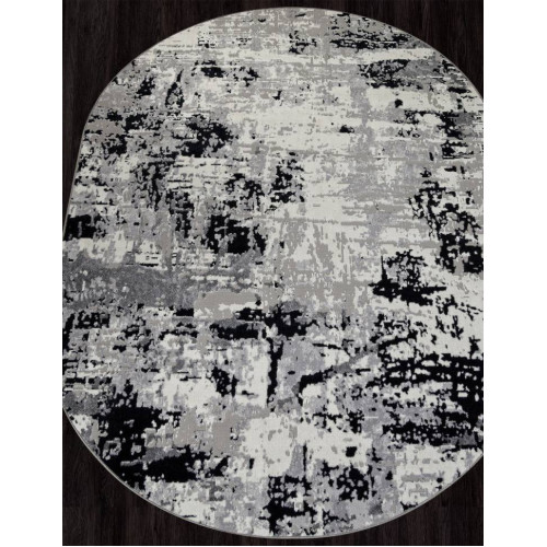 Ковер PALERMO ( ПАЛЕРМО ) F284 - DARK GRAY ( Овал )