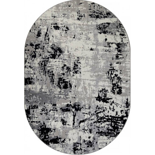 Ковер PALERMO ( ПАЛЕРМО ) F284 - DARK GRAY ( Овал )
