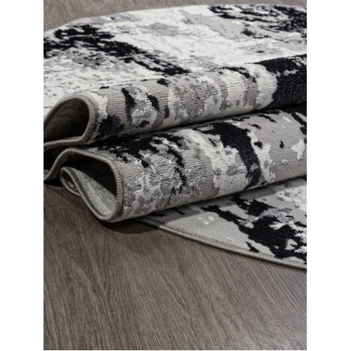 Ковер PALERMO ( ПАЛЕРМО ) F285 - DARK GRAY ( Овал ) 