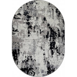 Ковер PALERMO ( ПАЛЕРМО ) F285 - DARK GRAY ( Овал ) 
