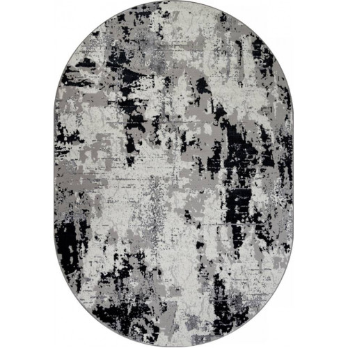 Ковер PALERMO ( ПАЛЕРМО ) F285 - DARK GRAY ( Овал ) 