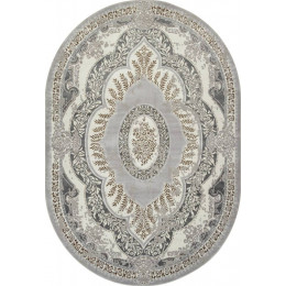 Ковер PALERMO ( ПАЛЕРМО ) F290 - GRAY-GREEN ( Овал ) 