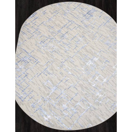 Ковер LIMAN ( ЛИМАН ) F164 - CREAM-BLUE ( Овал )  