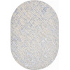 Ковер LIMAN ( ЛИМАН ) F164 - CREAM-BLUE ( Овал )  