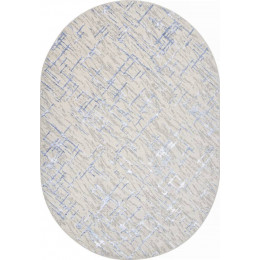 Ковер LIMAN ( ЛИМАН ) F164 - CREAM-BLUE ( Овал )  