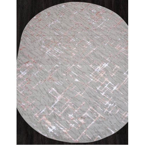 Ковер LIMAN ( ЛИМАН ) F164 - GRAY-PINK ( Овал )    