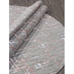 Ковер LIMAN ( ЛИМАН ) F164 - GRAY-PINK ( Овал )    