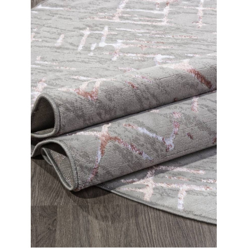 Ковер LIMAN ( ЛИМАН ) F164 - GRAY-PINK ( Овал )    