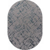 Ковер LIMAN ( ЛИМАН ) F164 - GRAY-D. BLUE ( Овал )   