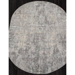 Ковер LIMAN ( ЛИМАН ) F165 - CREAM-BLUE ( Овал )   