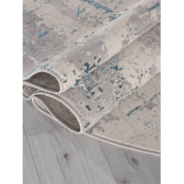 Ковер LIMAN ( ЛИМАН ) F169 - CREAM-D. BLUE ( Овал )