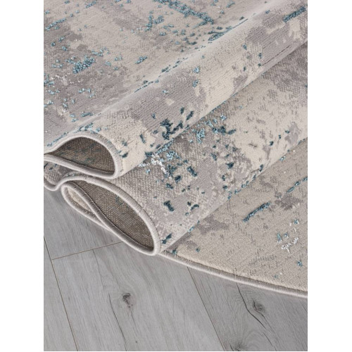 Ковер LIMAN ( ЛИМАН ) F169 - CREAM-D. BLUE ( Овал )