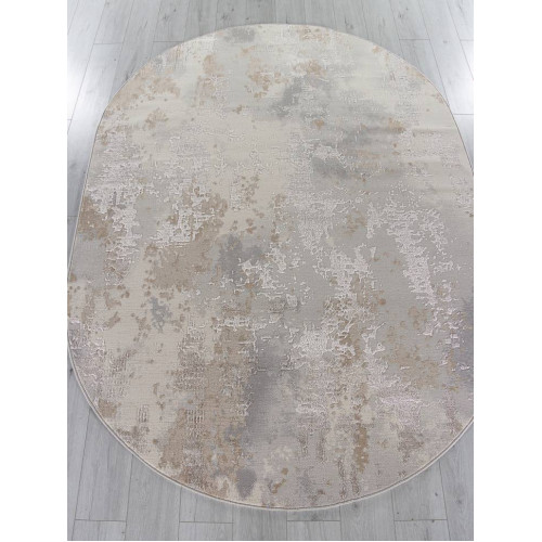 Ковер LIMAN ( ЛИМАН ) F477 - GRAY-BEIGE ( Овал )