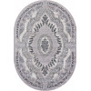 Ковер PALERMO ( ПАЛЕРМО ) F290 - DARK GRAY ( Овал )
