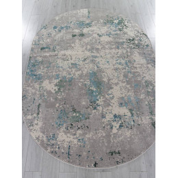 Ковер LIMAN ( ЛИМАН ) F477 - GRAY-BLUE ( Овал ) 