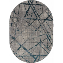 Ковер LIMAN ( ЛИМАН ) F478 - GRAY-BLUE ( Овал )