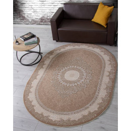 Ковер ARMINA ( АРМИНА ) 04076A - BROWN / BROWN ( Овал )