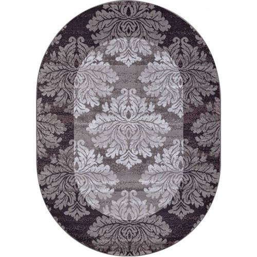 Ковер SILVER ( СИЛЬВЕР ) d213- GRAY-PURPLE ( Овал )  