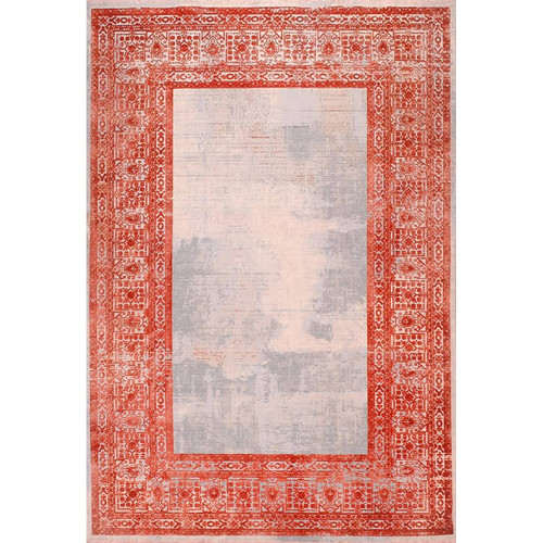  Ковер Art Deco 3035A_CREAM2 / ORANGE_2