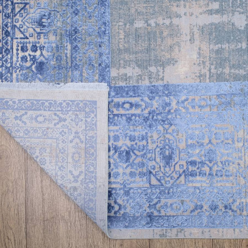  Ковер Art Deco 3035A_CREAM2 / BLUE2