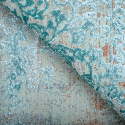  Ковер Art Deco 3041B_CREAM / JADE_TURQUOISE 