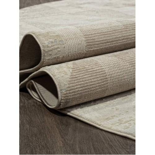 Ковер AFINA ( АФИНА ) F416AD - BEIGE / L.BROWN ( Овал )