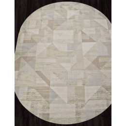 Ковер AFINA ( АФИНА ) F416AD - BEIGE / L.BROWN ( Овал )