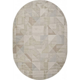 Ковер AFINA ( АФИНА ) F416AD - BEIGE / L.BROWN ( Овал )