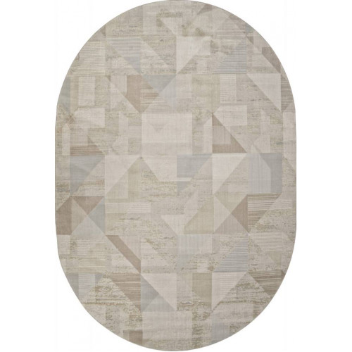 Ковер AFINA ( АФИНА ) F416AD - BEIGE / L.BROWN ( Овал )