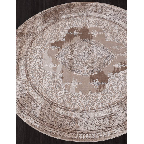 Ковер ARMINA ( АРМИНА ) 03704A - BROWN / BROWN ( Круг ) 