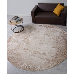 Ковер ARMINA ( АРМИНА ) 03708A - BROWN / BROWN ( Круг ) 