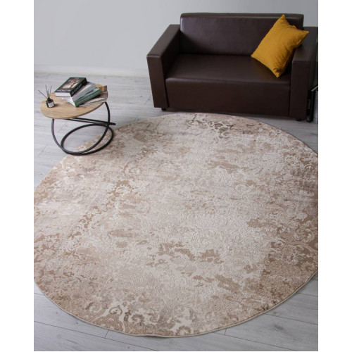 Ковер ARMINA ( АРМИНА ) 03708A - BROWN / BROWN ( Круг ) 
