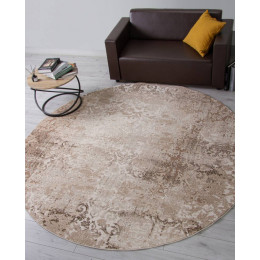 Ковер ARMINA ( АРМИНА ) 03708A - BROWN / BROWN ( Круг ) 