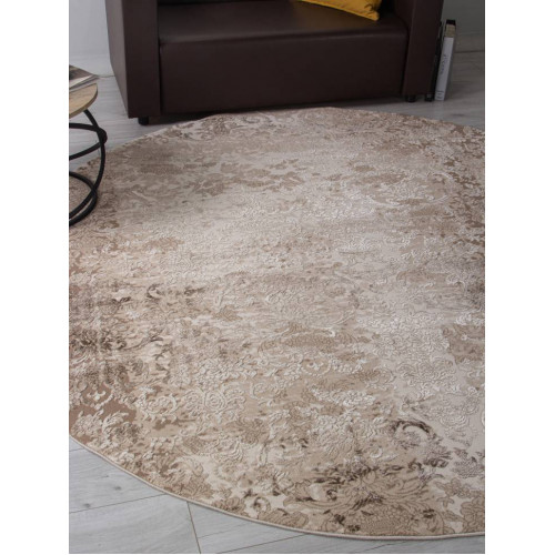 Ковер ARMINA ( АРМИНА ) 03708A - BROWN / BROWN ( Круг ) 