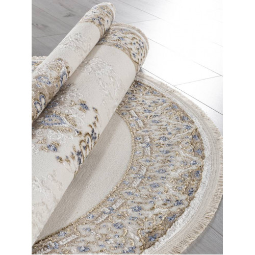 Ковер MOSSO ( МОССО ) 27236 - CREAM / BLUE ( Овал ) 